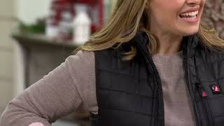 Colete acolchoado aquecido a bateria ActionHeat 5V para mulheres na QVC