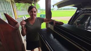 Can she get a 600 lbs cabinet into the trunk?