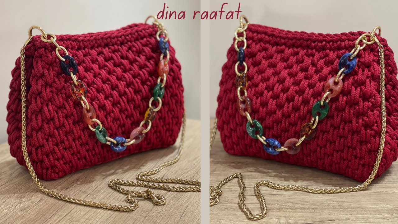 شنطه كروشيه موديل مميز سهل للمبتدئين _bag crochet
