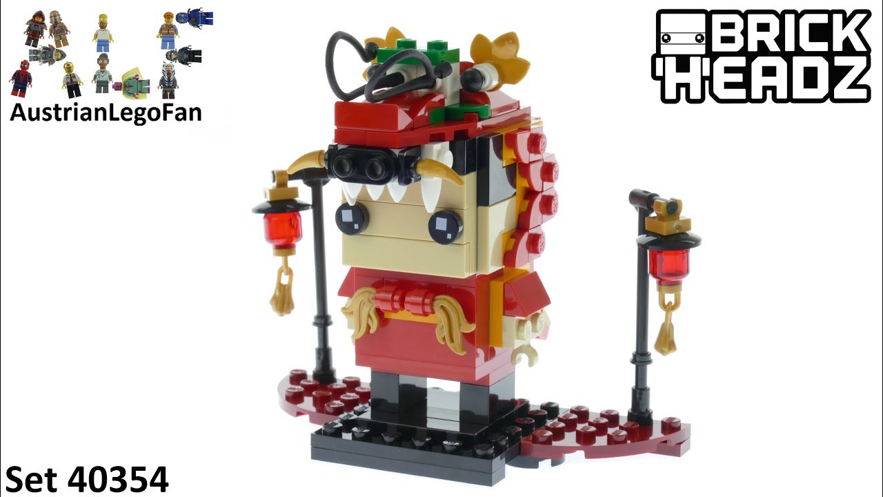 Lego Brickheadz 40354 Dragon Dance Guy - Lego 40354 Speed Build