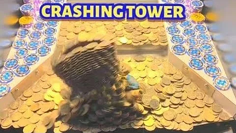 You MUST See This… CRASHING TOWER OF QUARTERS INSIDE A HIGH LIMIT COIN PUSHER! | JACKPOT |