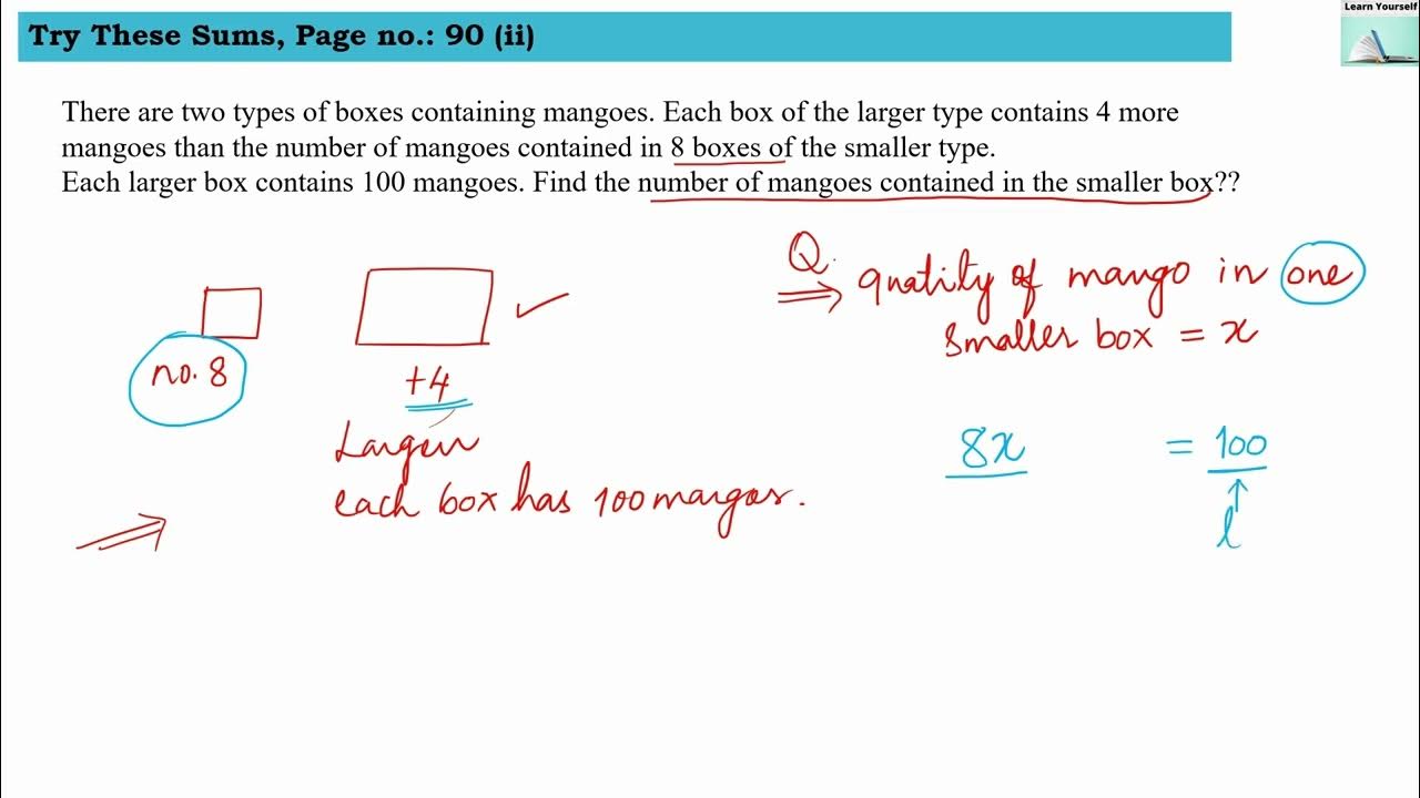 Try these page no.90 ch4 There are two types of boxes containing