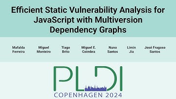 [PLDI24] Efficient Static Vulnerability Analysis for JavaScript with Multiversion Dependency Graphs