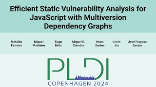 [PLDI24] Efficient Static Vulnerability Analysis for JavaScript with Multiversion Dependency Graphs
