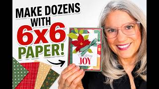 6x6 paper pads easy christmas cards cardmaking tutorial