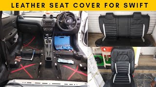 Leather seat Cover installation in New swift |Swift accessories 2021|Swift Fog lamp |Ronak Lodha