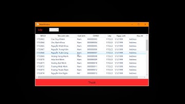 Đồ án quản lý sinh viên WPF-SQL server