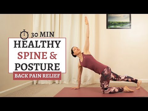 Pilates for a Healthy Spine & Good Posture | 30 Min Back Pain Relief Workout