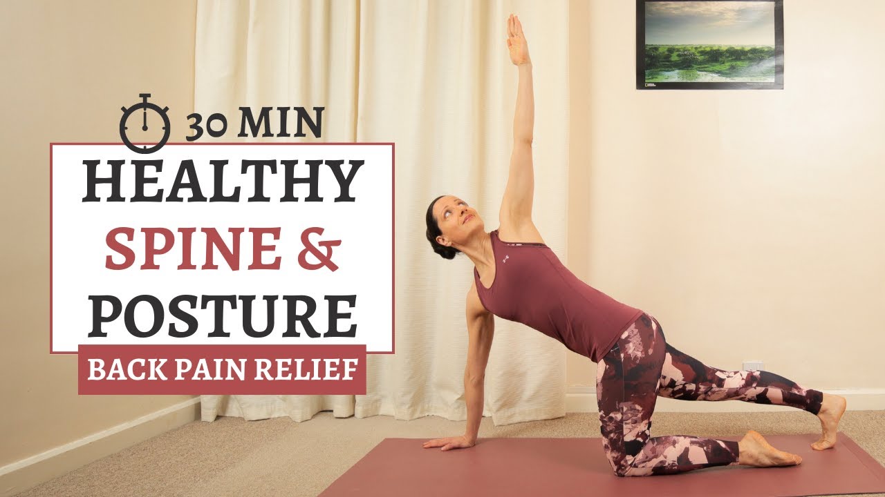 Pilates for Healthy Spine & Good Posture 30 Min Back Pain Relief
