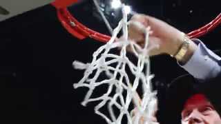 Bo Ryan Cutting Down Net After West Regional