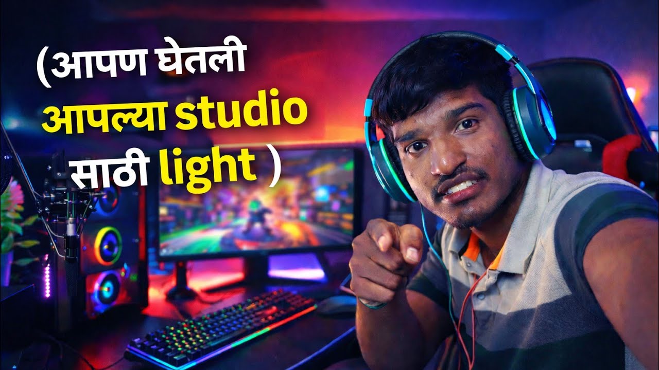 आपण आणली आपल्या studio lighting...🚥