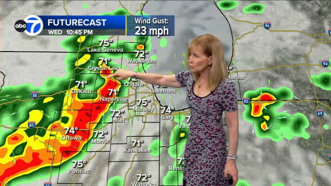 ABC7 AccuWeather Forecast Chicago: Chance for severe storms for Wednesday, June 10, 2026