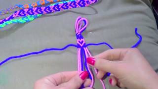 DIY Friendship bracetet ,HEART easy to follow step by step