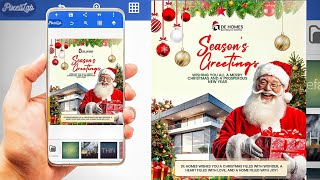 Amazing Christmas Home Advertising Flyer Design In Pixellab || Graphic Design Tutorial  Update
