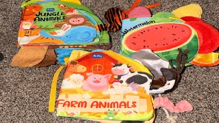auby Baby Cloth Books   3 Pack Soft Fabric Books for Babies with Crinkle Sound Review screenshot 5
