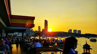 Pattaya Beer Garden - Checking the Menu and Sunset Views (2020)