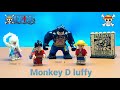 lego one piece | assemble monkey d luffy ,gear 4 and gear 5