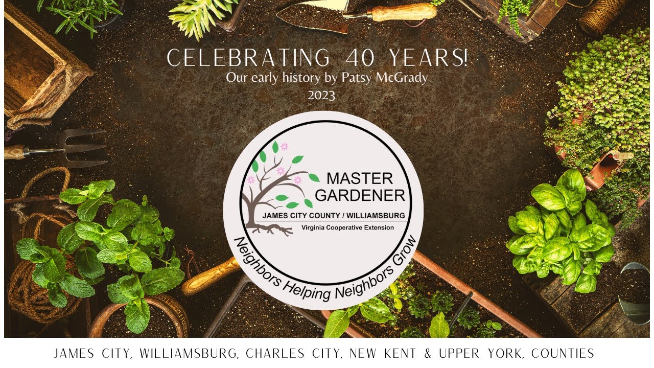 Master Gardener History, The Early Years YouTube