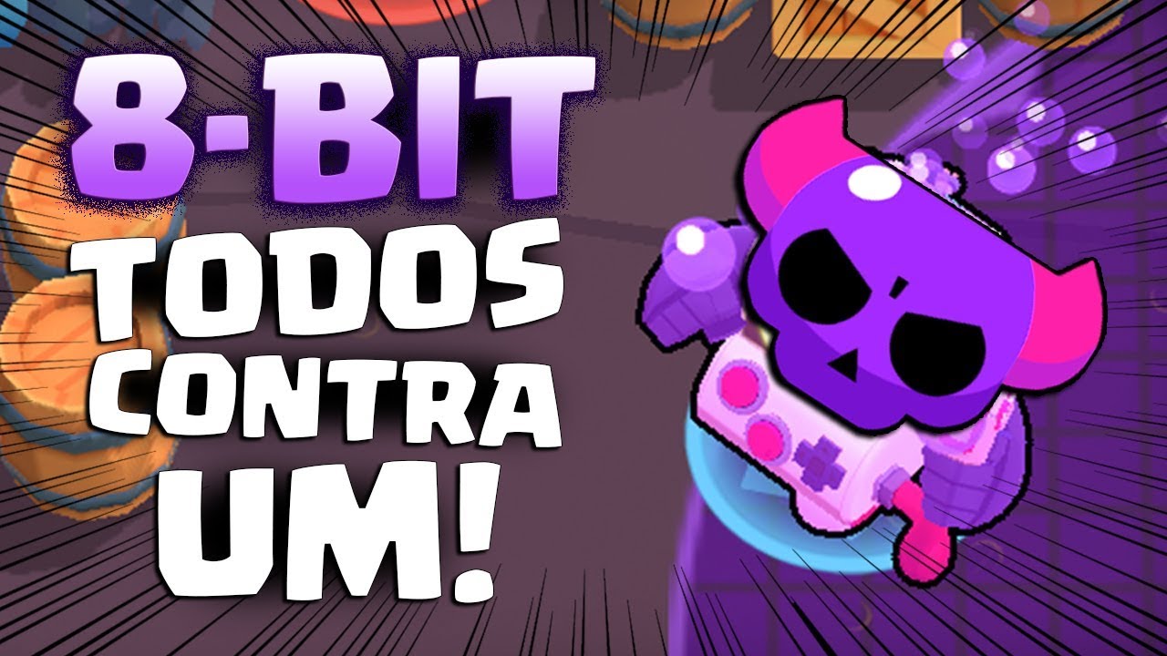 8 Bit No Todos Contra Um Brawl Stars Youtube - tempo para ganhar o todos contra um brawl stars