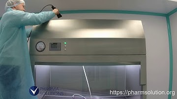 HEPA filter integrity testing in the laminar flow unit