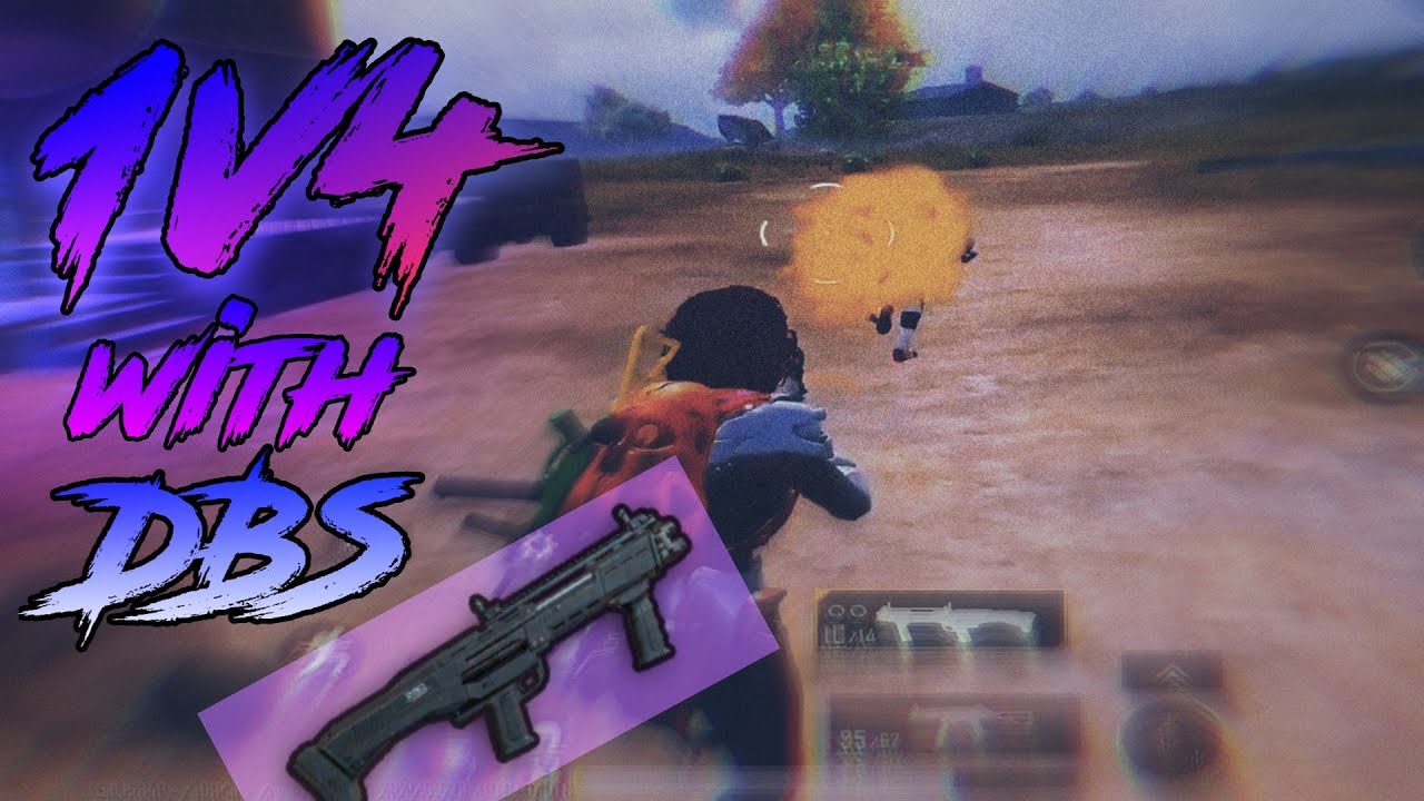 Insane 1v4 with DBS | BGMI squad wipe gameplay