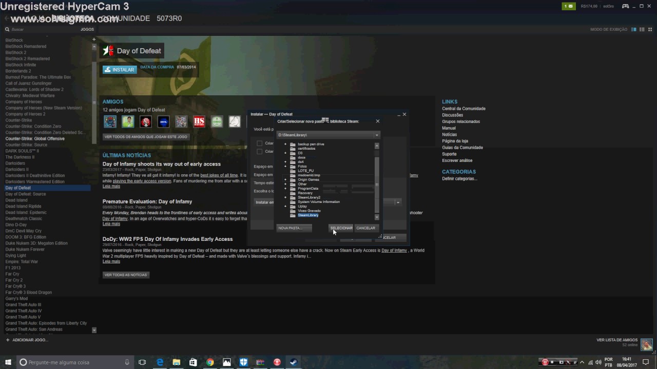 STEAM Como Instalar Jogos Com Erro De Grava o How To Install Games Steam como instalar jogos com erro de grava o how to install games