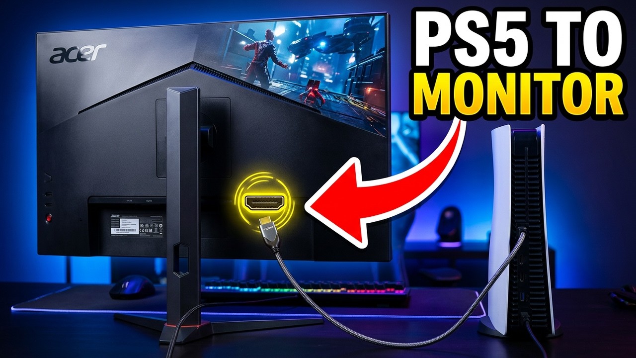 acre モニター PC PS5 How To CONNECT Acer MONITOR to PS5 (EASY) 2026 - YouTube