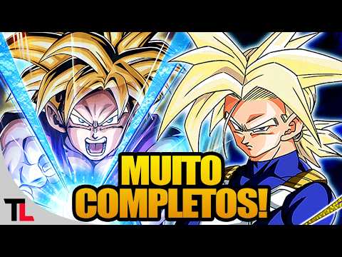 LR STR SSJ Gohan with EZA TEQ SSJ Trunks and EZA LR Goku & Gohan | DBZ Dokkan Battle