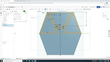 Tie Fighter Amazon Echo Dot Wing #2 Video for 3D printing in Onshape