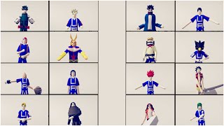 My Hero Academia mini series TABS Mod Totally Accurate Battle Simulator