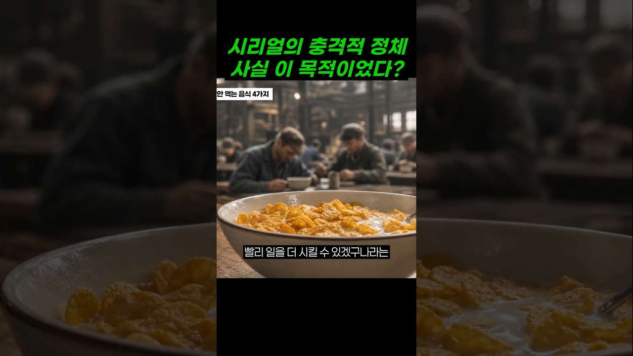 시리얼, 제발 먹지 마세요