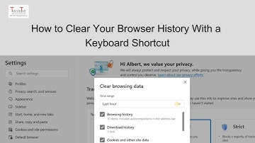 How to Clear Your Browser History With a Keyboard Shortcut - TurnerTime tutorial