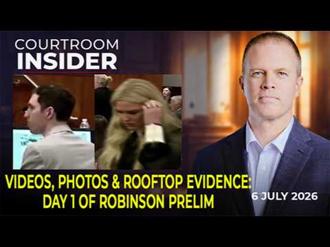 COURTROOM INSIDER | Videos, images, rooftop evidence & more on day 1 of Robinson preliminary hearing