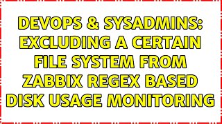 Celebrity DevOps & SysAdmins: Excluding a certain file system from Zabbix regex based disk usage monitoring Wealth