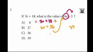 SAT Practice Test 3 (problem 2) - Algebra 2