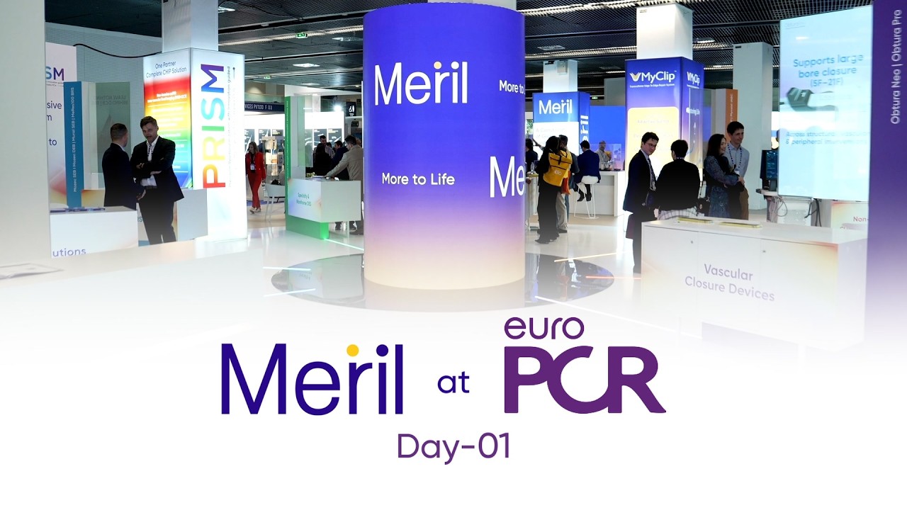 Meril Booth Meril at EuroPCR 2026 | Day 1 Wrap Up | From Clarity to Cure - YouTube