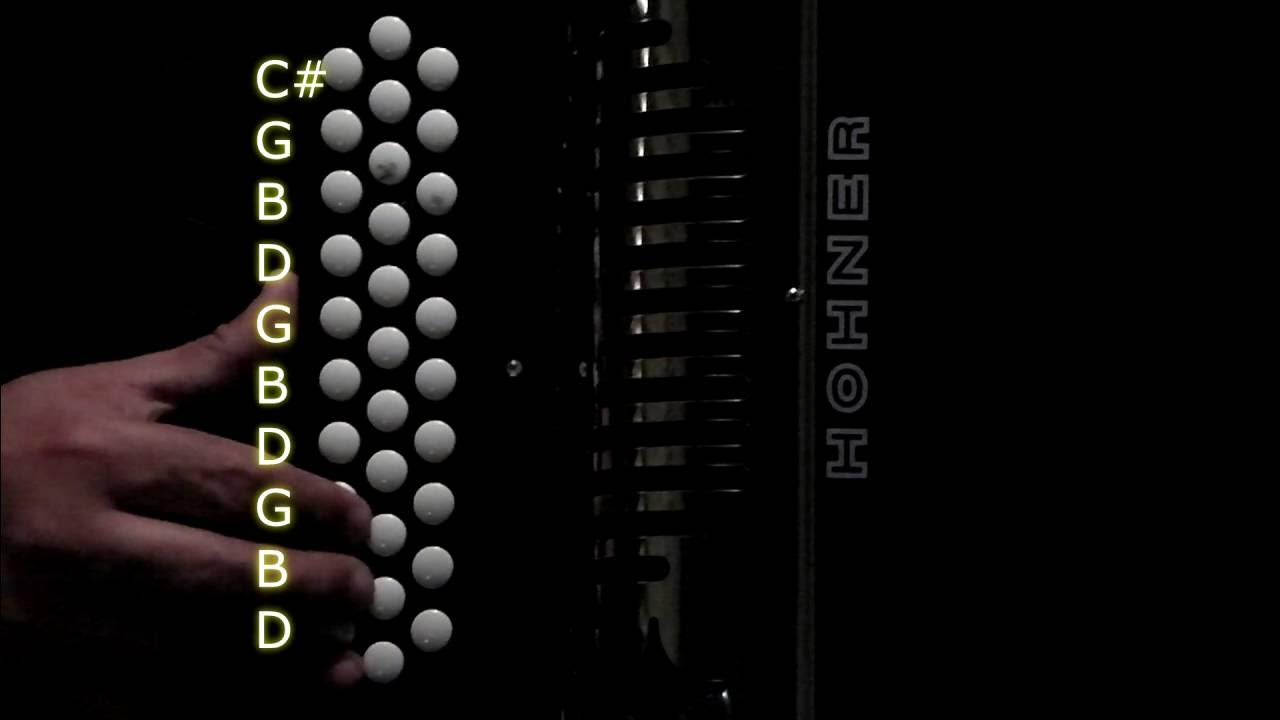 Learning Diatonic Accordion Lesson 2 Notes Coming in YouTube