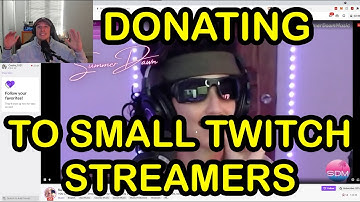 DONATING $$$ TO SMALL TWITCH STREAMERS | EPIC REACTIONS
