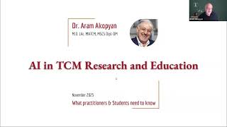 Pragmatic Research how to use AI in TCM by Dr. Akopyan