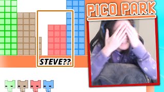 Steve Fails to Understand Tetris in Pico Park