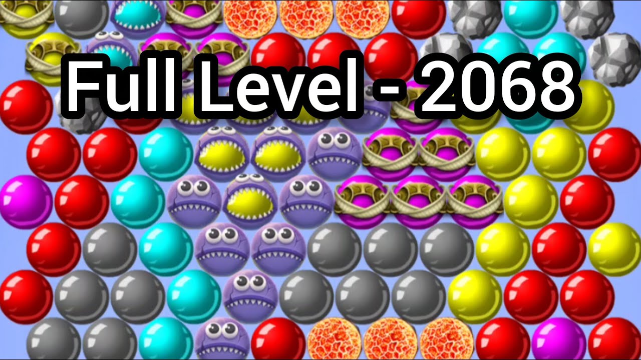 Bubble Shooter - Classic Pop Video Game: Complete Level - 2068 | Bubble Shooter Offline Video Game 