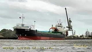 coaster AASFJORD ZDPA5 IMO 9321392 Emden cargo seaship merchant vessel KüMo Frachtschiff