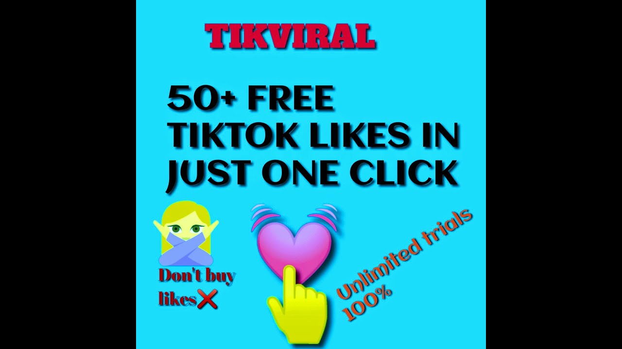 Unlimited 50 free tiktok likes in just one click try many times and