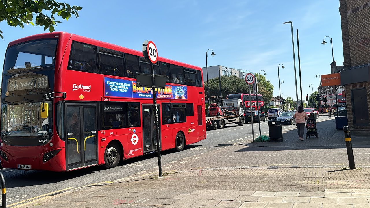 Volvo B5LH MCV EvoSeti London General MHV74 BV66VGJ Route 333 Tooting Broadway