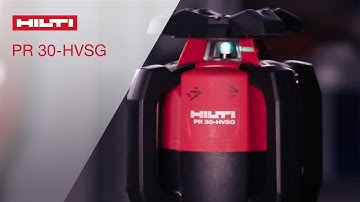 INTRODUCING Hilti Rotating Laser Level PR 30-HVSG
