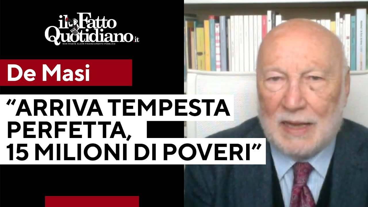 De Masi: “In arrivo la tempesta perfetta che porterà a 15 milioni i poveri nel nostro paese”