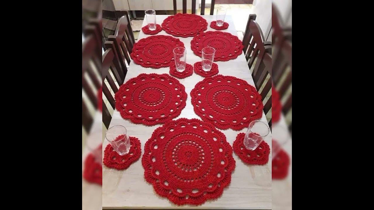 Extremely Fan Crochet Patterns Crochet Christmas Table Runner YouTube