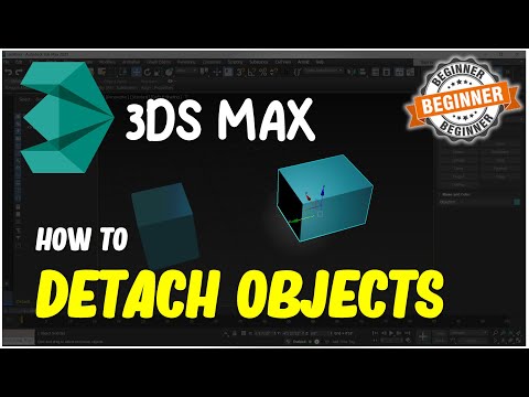 3ds Max How To Detach Objects