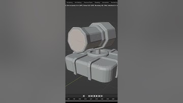 Fast and easy 3D modeling of cannon style #shorts #shortvideo #blender3dmodeling #blender3dmodelling