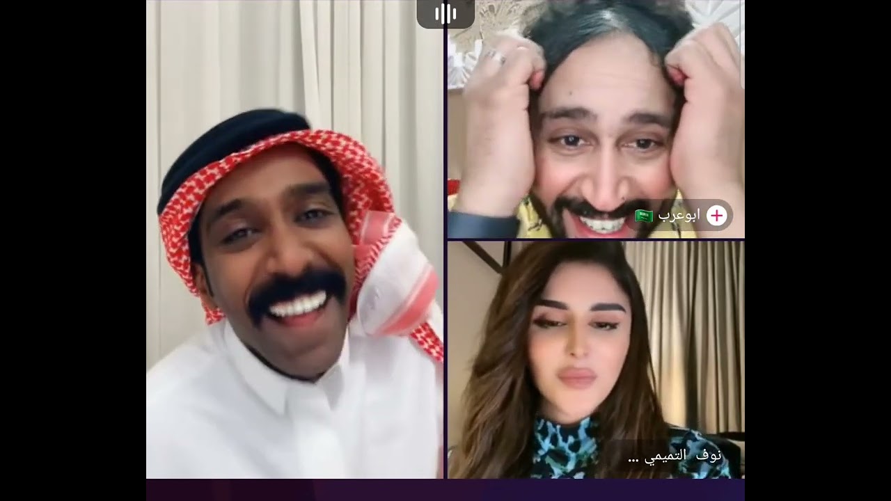 مقرن وفهد مع هديل العتيبي وابو عرب ونوف رنا سارا ضحك مووت 😂👍